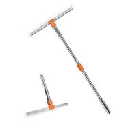 Floor Squeegee with Long Handle, Floor Squeegee Broom, 30/50CM Silicone Scraper Squeegee Broom, 100CM Stainless Steel Handle Floor Broom, Floor Wiper, Window Cleaner, Home Bathroom Cleaning (50CM)