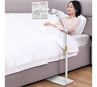 Floor Stand for Book Reading,Adjustable Cookbook Holder,Tablet Floor Stand Holder Adjustable Height,Book Stand Holder Extra Large Sturdy Rolling Lectern Stand (Color : White)