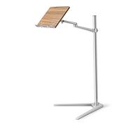Floor Stand for Book Reading Height Adjustable Bamboo Book Stand Holder