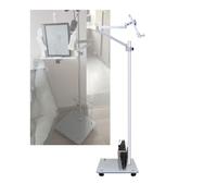 Floor Stand Holder, 25-110cm Height Adjustable Rolling Lectern with Basket,for Textbooks Sheet Music Tablet
