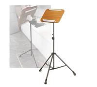 Floor Stand Holder, Lectern Tripod Panel Size 39x29.5cm Height Adjustable 82-145cm, with Brake Wheel,for Sheet Music Recipes Textbooks(Without tray)