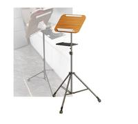 Floor Stand Holder, Lectern Tripod Panel Size 39x29.5cm Height Adjustable 82-145cm, with Brake Wheel,for Sheet Music Recipes Textbooks(With tray)