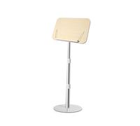 Floor Stand Holder,Reading Podium Can Bear 25kg,Panel Size 39x26cm Angle Adjustable, for Sheet Music Textbooks(White,Adjustable 45-75cm)