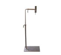 Floor stand - silver grey with side clamp / Lowery floor stand