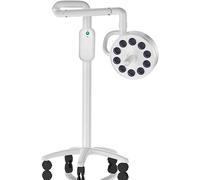 Floor Stand Surgical Exam Lamp, 30W Vertical Mobile LED Shadowless Light, 360° Omni-Directional Rotation Angle, with Adjustable Balance Arm, for Dental, Oral, Medical Surgery
