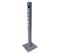 Floor Standing Ash Tray, Floor Standing Ashtray, Outside Patio Floor Ashtray Commercial Metal Cigarettes Ash Bin(Gray1)