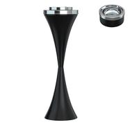 Floor Standing Ash Tray with Lid Stainless Steel Contemporary Self-Cleaning Smoking Ashtray Creative Smart Cigarette Detachable Ashtrays 23.5 High Patio Windproof Ash Holder for Indoor or Outdoor