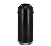 Floor Standing Ashtray - Bullet Shape Stainless Steel Trash Can with Inner Bucket for Indoor Use in Shopping Malls, Offices, Clubs, Airports, and Banks