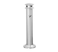 Floor Standing Ashtray, Stainless Steel, Free Standing Cigarette Ash Tray, Metal Commercial Grade for Indoor/Outdoor, Easy Clean