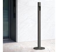 Floor Standing Ashtray, Stainless Steel Vertical Trash Can, Outdoor Commercial Butt, Waterproof Trash Bin for Garden, Porch, Hotel, Garage, Shopping Center