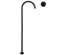 Floor Standing Bath Tap Hot and Cold Water Mixer Single Handle Concealed Brass Freestanding Bathtub Faucet with Solid Brass Construction, Floor Mounted for Bathroom