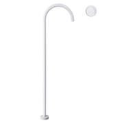 Floor Standing Bath Tap Hot and Cold Water Mixer Single Handle Concealed Brass Freestanding Bathtub Faucet with Solid Brass Construction, Floor Mounted for Bathroom