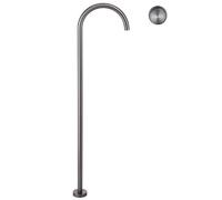 Floor Standing Bath Tap Hot and Cold Water Mixer Single Handle Concealed Brass Freestanding Bathtub Faucet with Solid Brass Construction, Floor Mounted for Bathroom