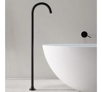 Floor Standing Bath Taps, Hot and Cold Brass Single Handle Faucet, Concealed Design for Bathroom