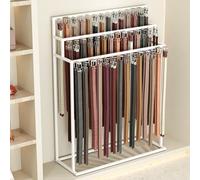 Floor Standing Belt Display Rack Organizer for Men's Closet, Heavy Duty Metal Belt Holder for Clothing Store or Home Storage