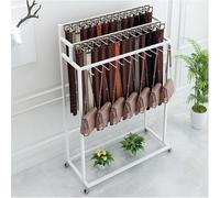 Floor Standing Belt Hanger Display Stand, Movable Organizer for Ties, Scarves, Purses, Jewelry, Keys, Socks, Toys, Space Saving Solution