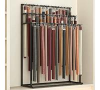Floor Standing Belt Rack 3 Tier Metal Display Stand for Belts Ties & Scarves Space Saving Floor Mounted Hanger Large Capacity nizer for Home & Retail Use