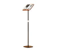 Floor-Standing Book Stand, Adjustable Height Reading Rack, 360° Rotating Music Holder, for Home Office,Color 2-Height 130cm