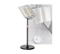 Floor-Standing Bookshelf with Page Clips, Adjustable Recipe Holder & Tablet Stand for Cooking, Reading, Sheet Music