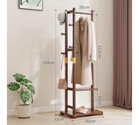 Floor-Standing Coat Rack Corner Coat Rack Floor Bedroom Master Bedroom Wardrobe Corner Hanger Living Room Indoor Clothes Rack Coat Rack, Floor-Standing(Gris)