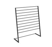 Floor-Standing Display Rack, 10-Layer Ribbon Organizer, Scarf Tie Storage Shelving for Wrapping Paper Fabric Flower Shop, Gold