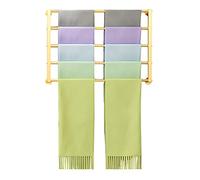 Floor Standing Display Stand,Metal Scarf Rack, Clothing Store Retail Display Holder Stand for Shawl/Wrapping Paper/Headcloth/Ribbon/Hijab, Wall Mounted