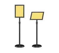 Floor standing displays for posters Pedestal Floor Stand Adjustable Sign Holder for 8.5X 11 Inches Poster for Advertising