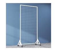 Floor Standing Gridwall Display Rack with Wheels - Versatile Mesh Display Panel for Retail Stores, Trade Shows, and Markets - Efficient Shop Storage Solutions