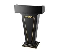 Floor Standing Lectern Podium Stand with Storage - Professional Speaking Podium for Restaurants Weddings Events - Sturdy Base for Stability and Convenience