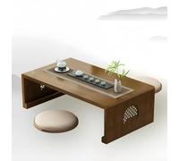 Floor-standing low table, multifunctional portable folding floor-standing table, low Japanese folding coffee table, small space tatami low table, suitable for bedroom and living room，dining(B,60cm)