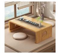 Floor-standing low table, multifunctional portable folding floor-standing table, low Japanese folding coffee table, small space tatami low table, suitable for bedroom and living room，dining(A,100cm)