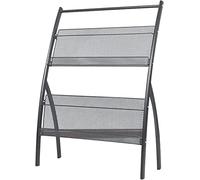Floor-Standing Magazine Rack & Brochure Display - Lightweight Metal Organizer for Literature, Mail & Photographs - Ideal for Health Centers & Retail Stores
