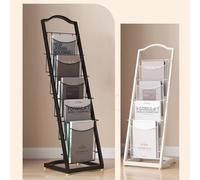 Floor-Standing Magazine Rack, Brochure Display Stand, Literature Stand for Exhibitions, Office, and Any Organization Requiring Information Display