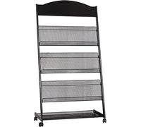 Floor-Standing Magazine Rack - Widened Storage Organizer for Easy Document Access and Display in Libraries, Communities, and Stores