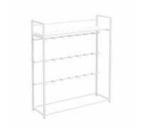 Floor-standing Metal Retail Display Stand - Vertical Organizer with Hook for Efficient Storage of Socks, Slippers, Underwear, and Lingerie