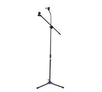 Floor Standing Microphone, Tripod Boom Microphone Stand Microphone Rack Iron Plastic for School Music Program for Band Practice