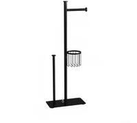 Floor Standing Paper Holder Black Carbon Steel Modern(1745A022L#H)
