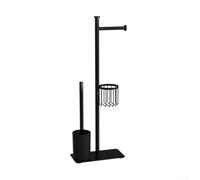 Floor Standing Paper Holder Black Carbon Steel Modern(1746A01L#H)