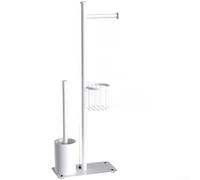 Floor Standing Paper Holder Carbon Steel Bathroom Storage(1746A01L#W)