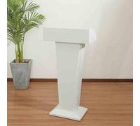 Floor Standing Podium with Heavy Base & Lip for Church, Classroom, Lectures, Presentations, Reading or Laptop Use - Sturdy & Stylish Design