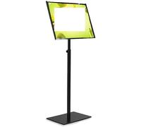 Floor Standing Poster Sign Stand, A3 A4 Floor Sign Holder Vertical Horizontal Display Stand Poster Frame White Black(Nero,A4)