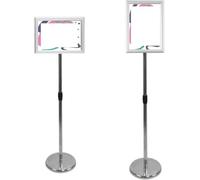 Floor Standing Poster Sign Stand, Double Sided A3/A4 Floor Sign Display Stand For Posters Multicolor(Silver,A4)