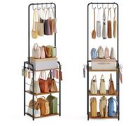 Floor-Standing Purse Organizer for Closet, Tall Handbag Storage Rack