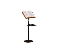 Floor-standing Reading Rack,Height Adjustable Music Stand with Tray,Multi-Purpose Book Holder with Page Clips,for Office School(130-182cm)