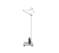 Floor-standing Reading Rack,Standing Reading Stand with Book Clips and Book Basket,Height Adjustable,for Office School Home