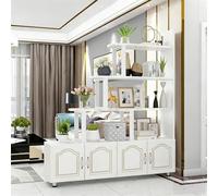 Floor-standing Room Partition Screen with Open Storage Space - Privacy Screen for Bedroom and Office