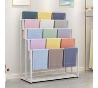 Floor Standing Scarf Display Rack, 5-layer Organizer for Shawls and Belts, Space-saving Storage Solution for Retail and Home Use