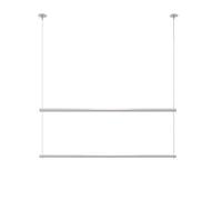 Floor-Standing Solid Wood Rotating Coat Rack,Double Layer Commercial Grade Clothing Display Rack With Hanging Ceiling Hanger - 150Cm Black Retail Stand For Store Window, Perfect For Garment,C-80Cm