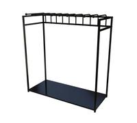 Floor-Standing Towel Rack & Shawl Hanger - Versatile Fabric Storage Display Stand for Bed Sheets, Blankets, & Quilts - Ideal for Home, Boutique, or Clothing Store Use