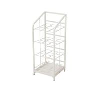 Floor Standing Umbrella Stand Rack for Home & Office Stylish White Umbrella Holder for Entryway School & Hotel Lobby Durable & Space Saving Design (25.5x23.5x62cm)